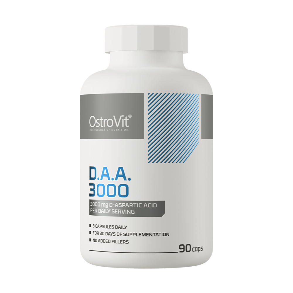 Бустер тестостерону OstroVit D.A.A. 3000 мг, 90 капсул