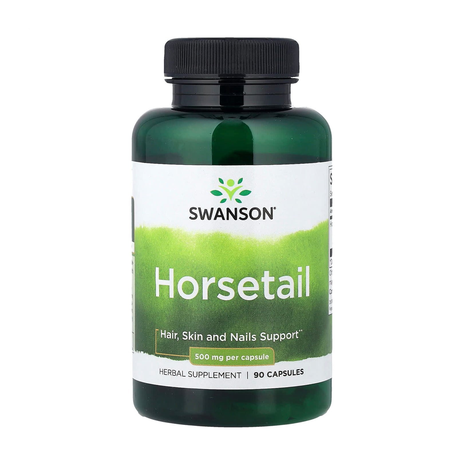 Хвощ польовий Swanson Horsetail 500 мг, 90 капсул