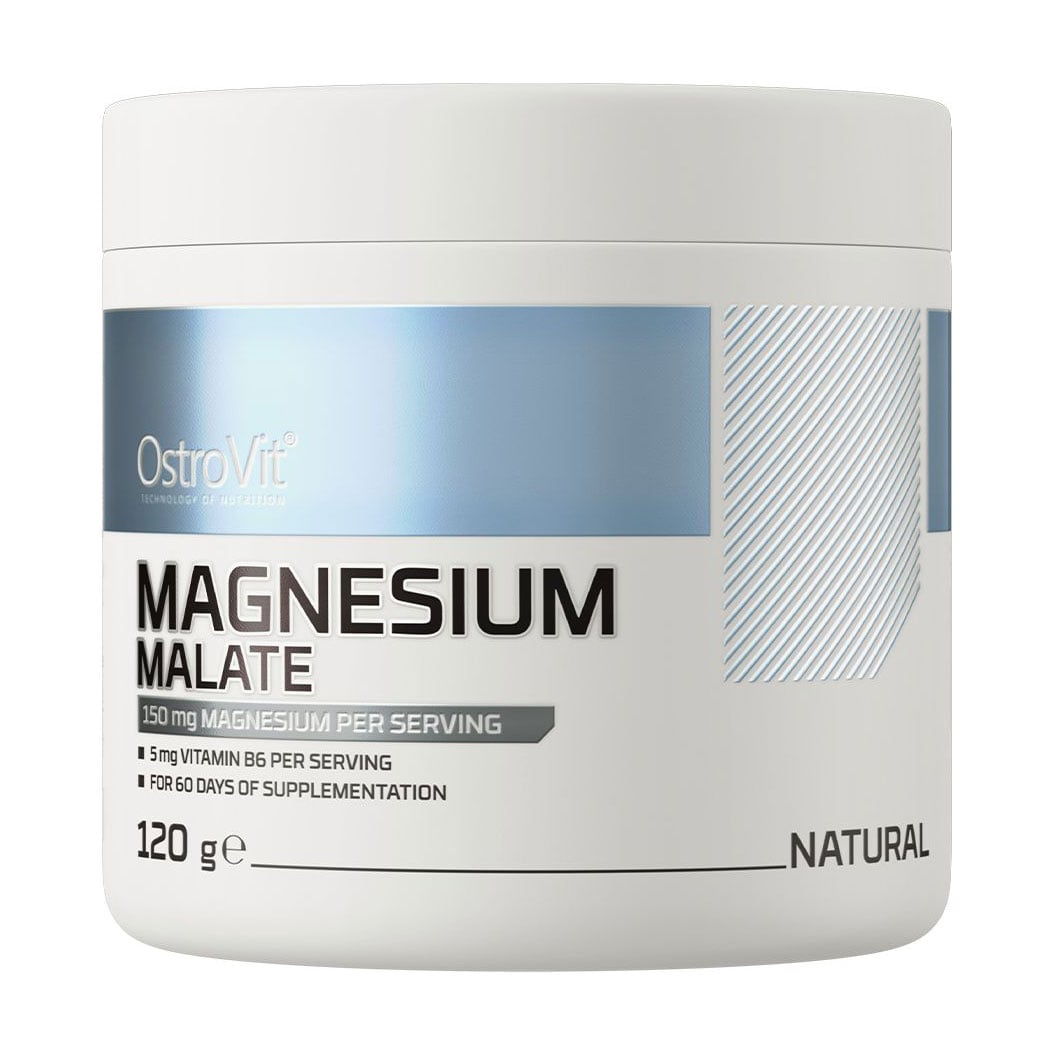 Магній малат OstroVit Magnesium Malate Натуральний, в порошку, 120 г